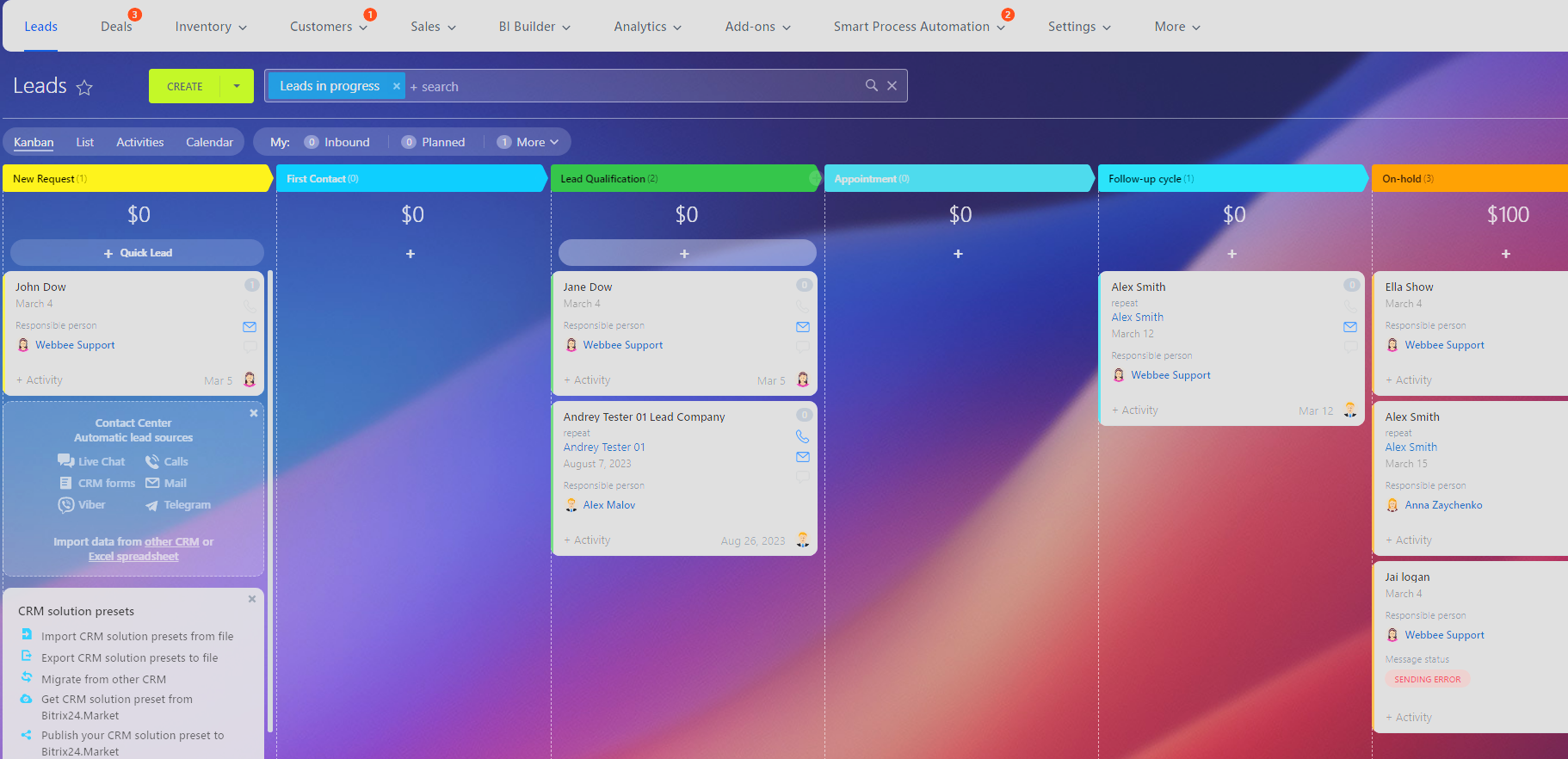 SalesMaster - Bitrix24 CRM Preset with self installation