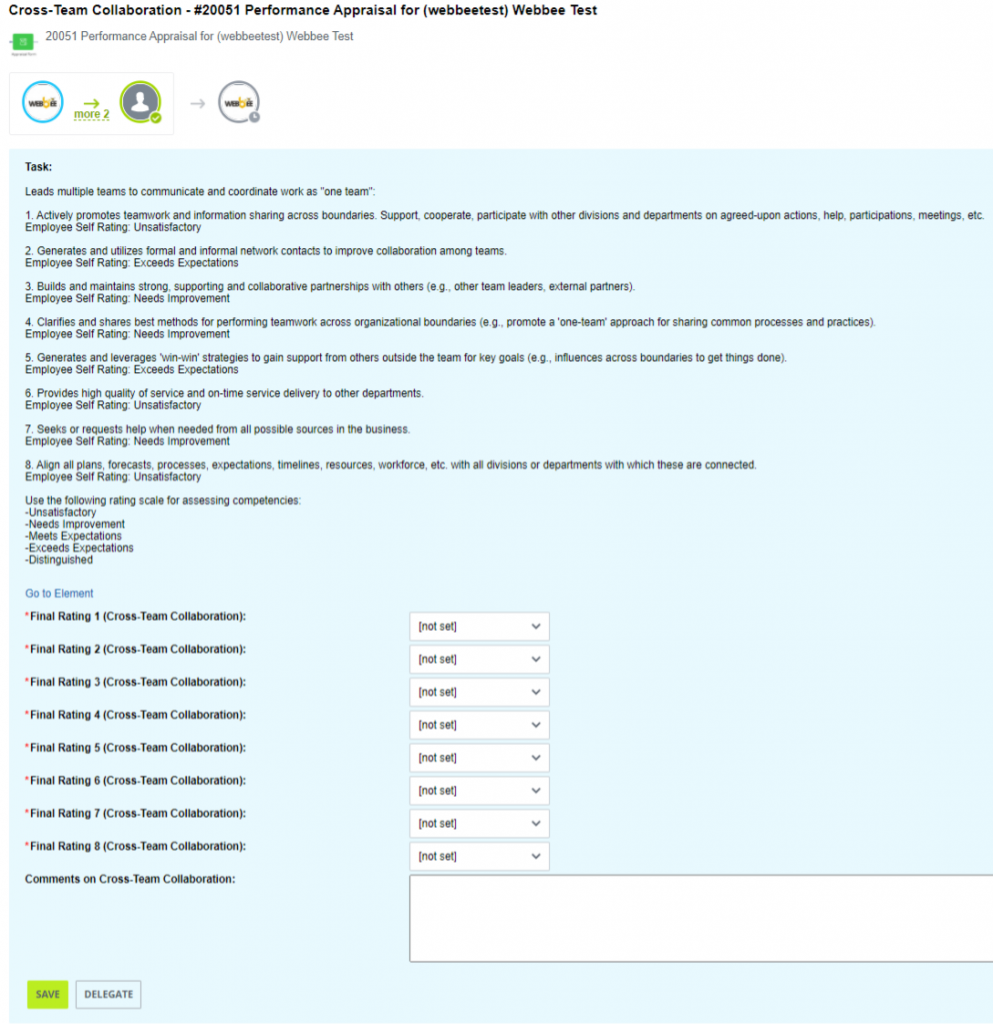 performance appraisal in bitrix24