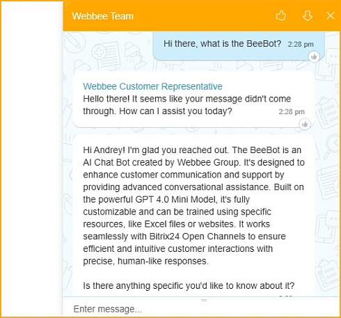 AI Chat Bot by Webbee Group: Revolutionizing Customer Support
