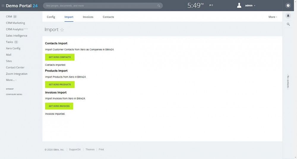 Bitrix24 Xero integration